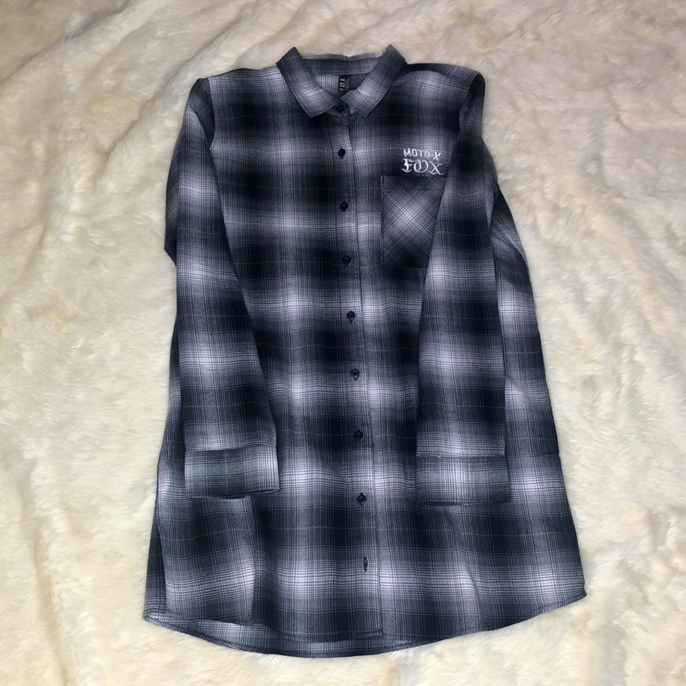 Slim Fit MOTO FOX Flannel Shirt